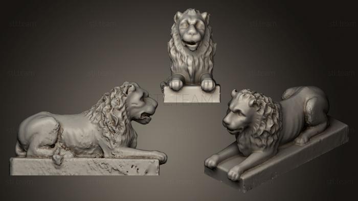 3D модель Скульптура льва (STL)